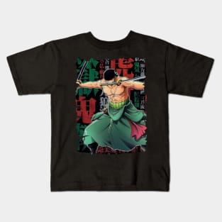 ZORO SAMURAI ANIME Kids T-Shirt